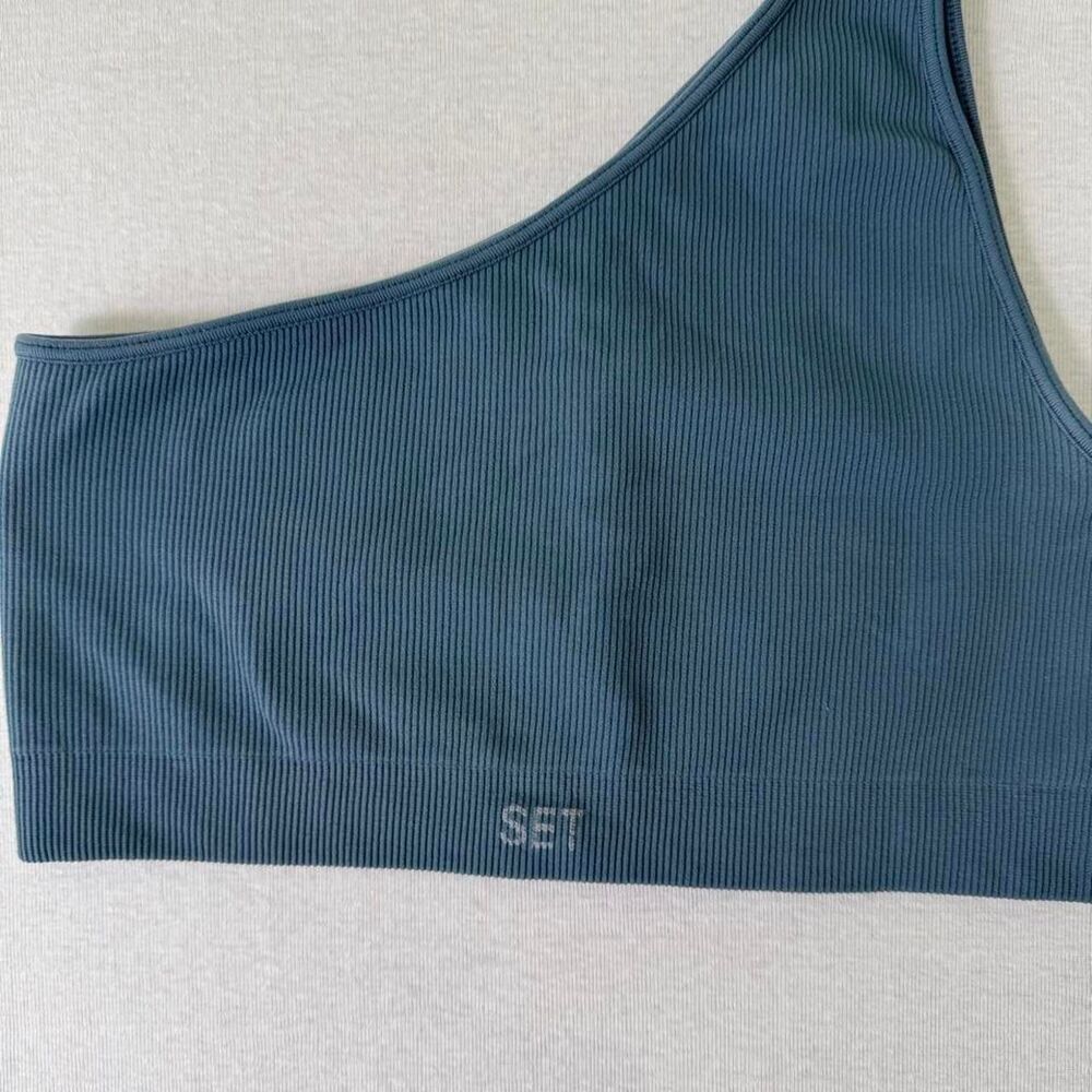 Set Active Sculptflex Ribbed One Shoulder Bra - Picture 3 of 5